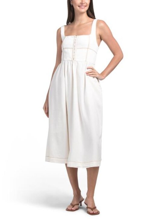 Lone Star Dresses & Skirts - LONE STAR Corset Detail Denim Midi Dress